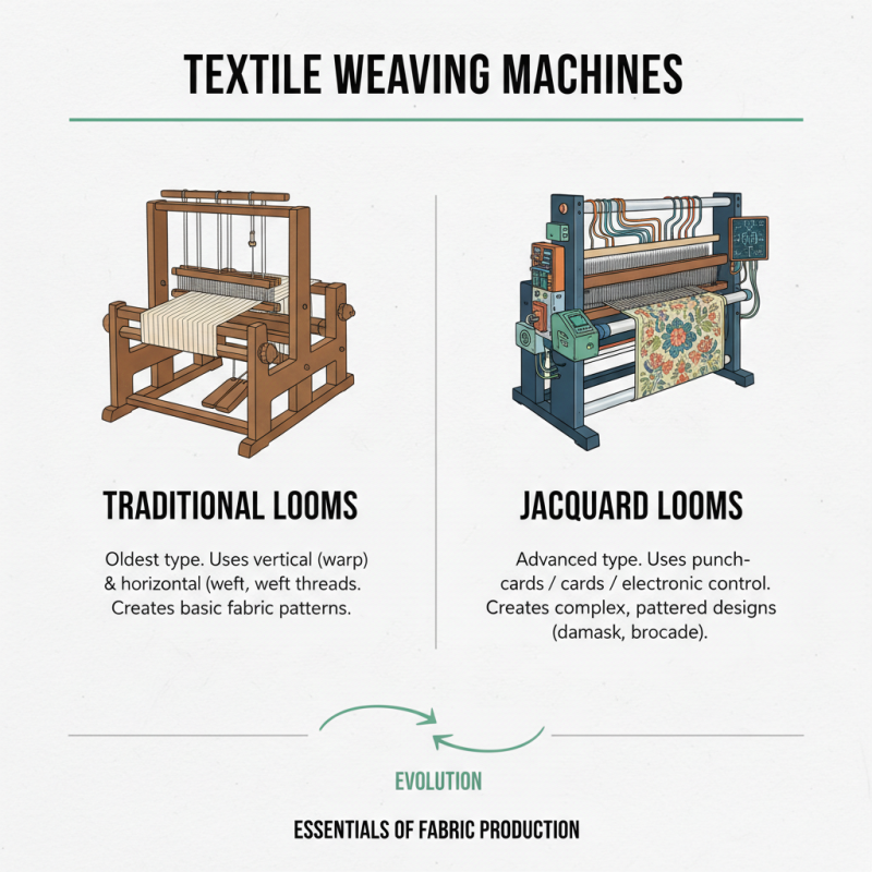 What is a textile weaving machine and how does it work?