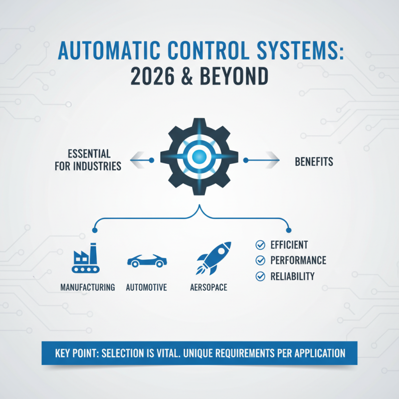 2026 Best Automatic Control Systems for Efficient Performance and Reliability?