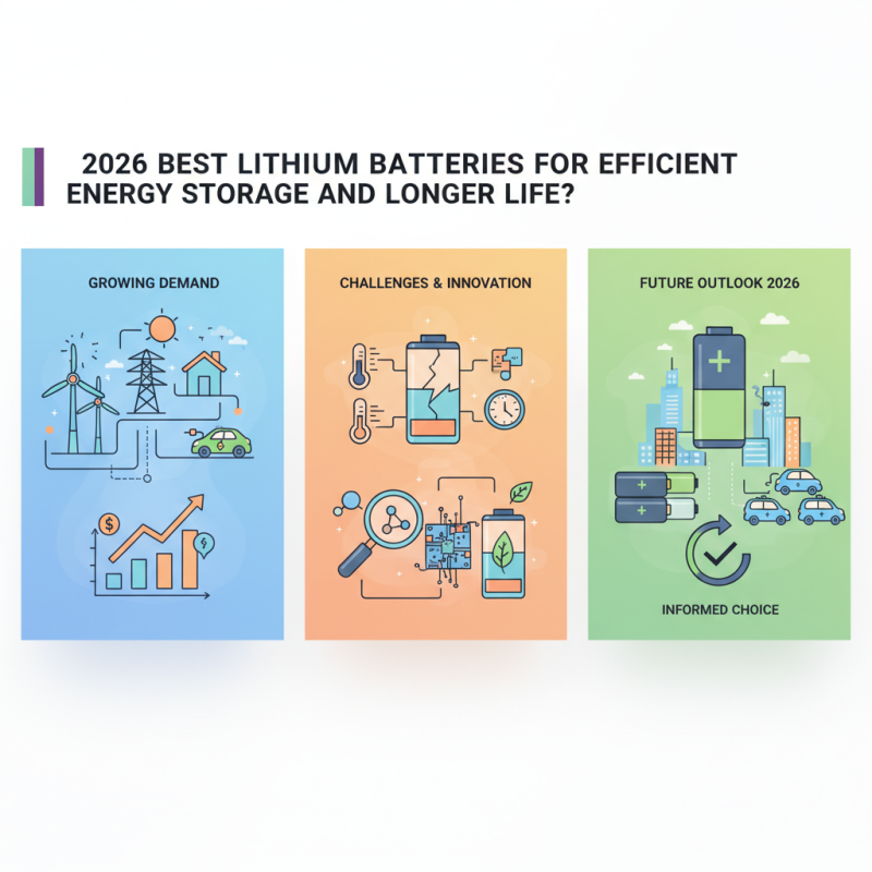 2026 Best Lithium Batteries for Efficient Energy Storage and Longer Life?