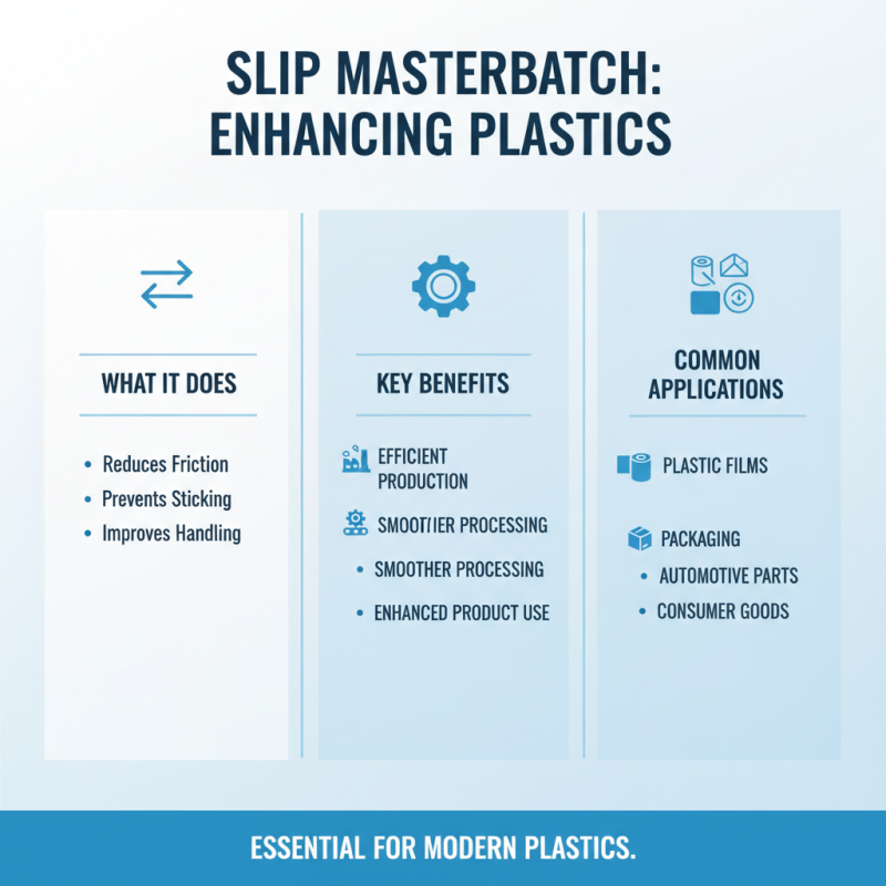 2026 Best Slip Masterbatch Options for Enhanced Performance and Efficiency?