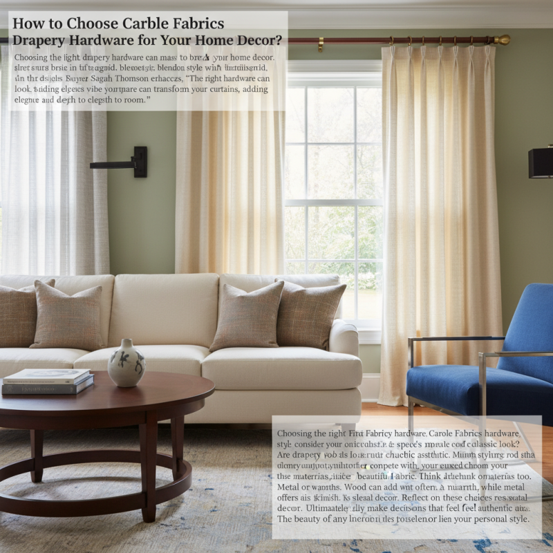 How to Choose Carole Fabrics Drapery Hardware for Your Home Decor?