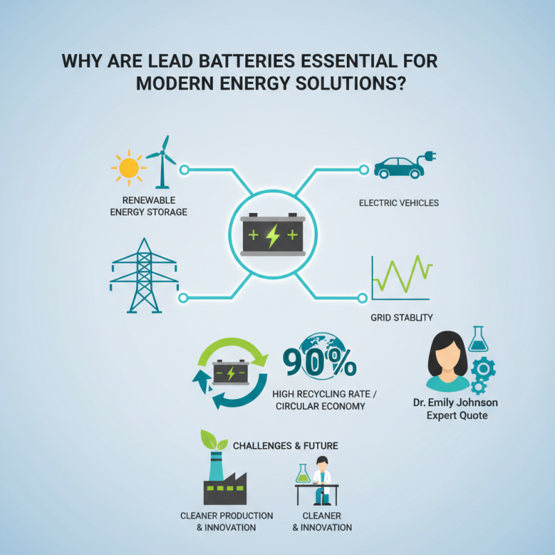 Why Are Lead Batteries Essential for Modern Energy Solutions?