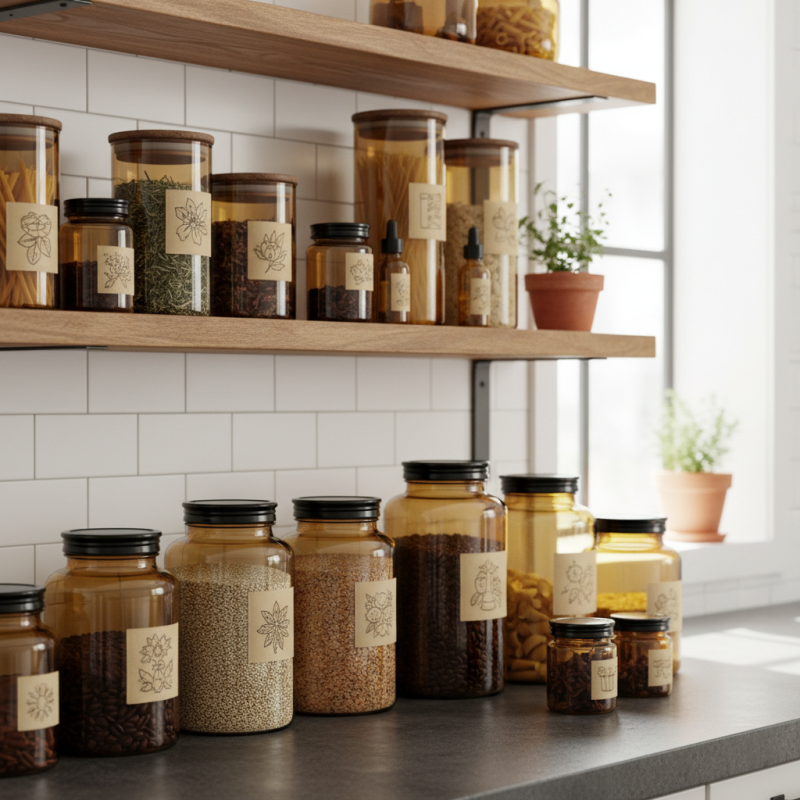 2026 How to Use Amber Glass Jars for Stylish Home Organization?