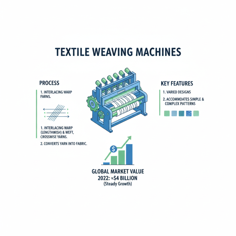 What is a textile weaving machine and how does it work?