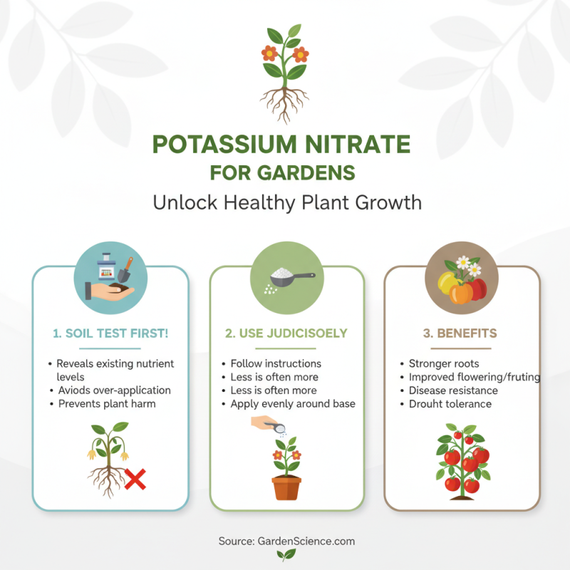 How to Use Potassium Nitrate for Plant Growth in Your Garden?