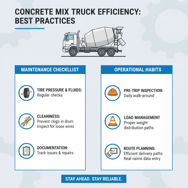 10 Essential Tips for Using a Mix on Site Concrete Truck Effectively