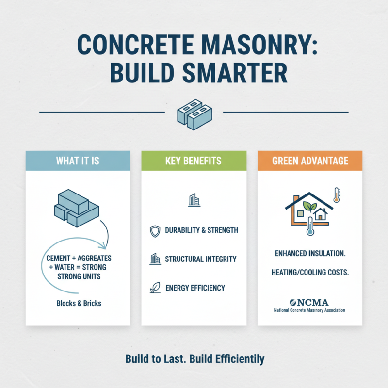 Why Concrete Masonry Is Essential for Durable Construction?