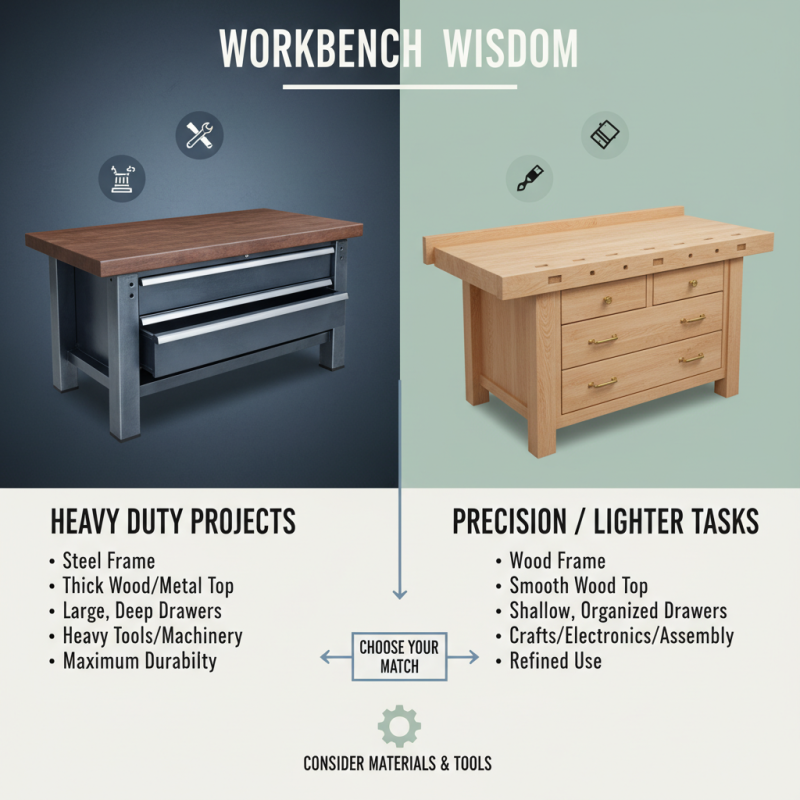 How to Choose the Best Workbench With Drawers for Your Needs?