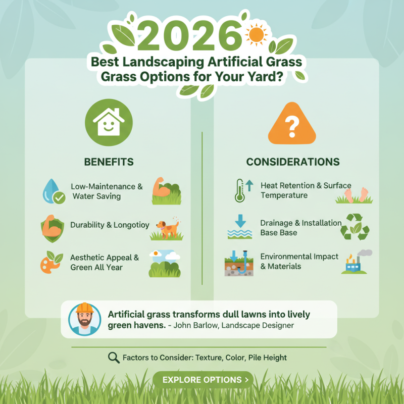 2026 Best Landscaping Artificial Grass Options for Your Yard?