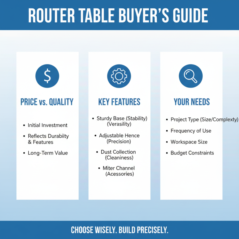 10 Essential Tips for Choosing the Best Router Tables for Your Workshop?
