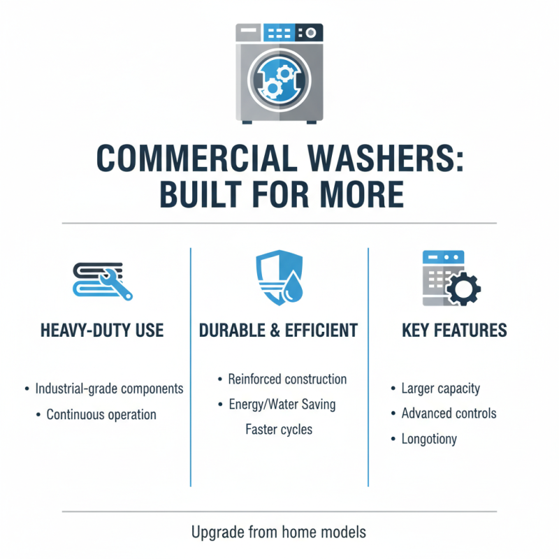 What is a commercial washing machine and how does it work?