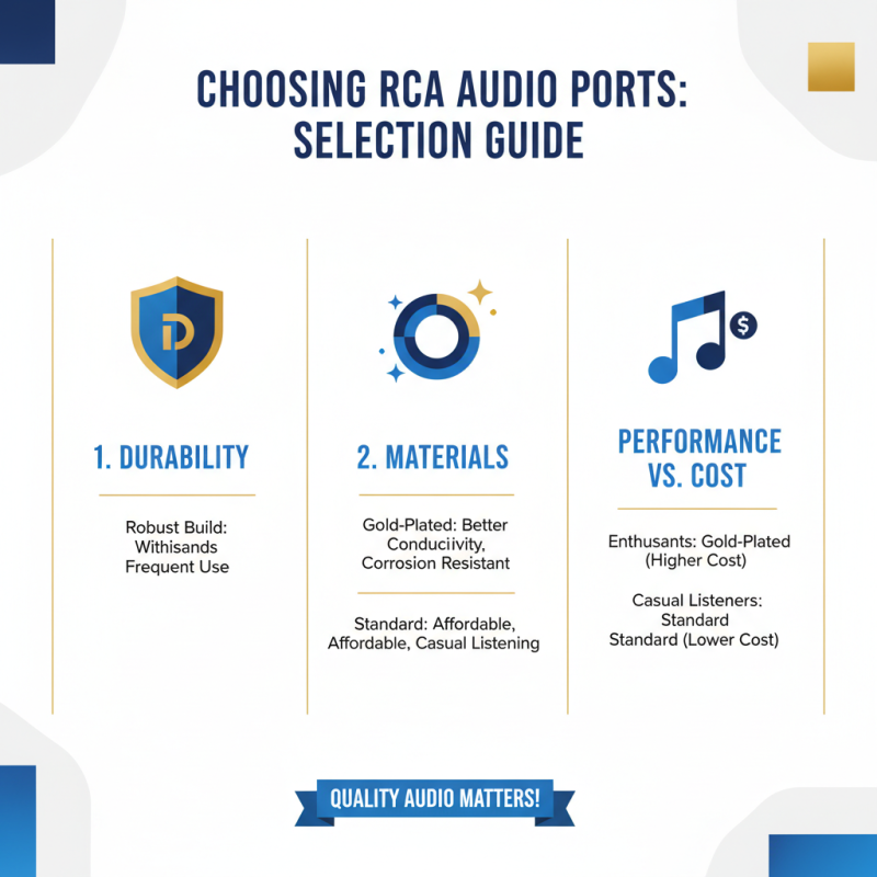 2026 Best RCA Port Options for High Quality Audio Connections?
