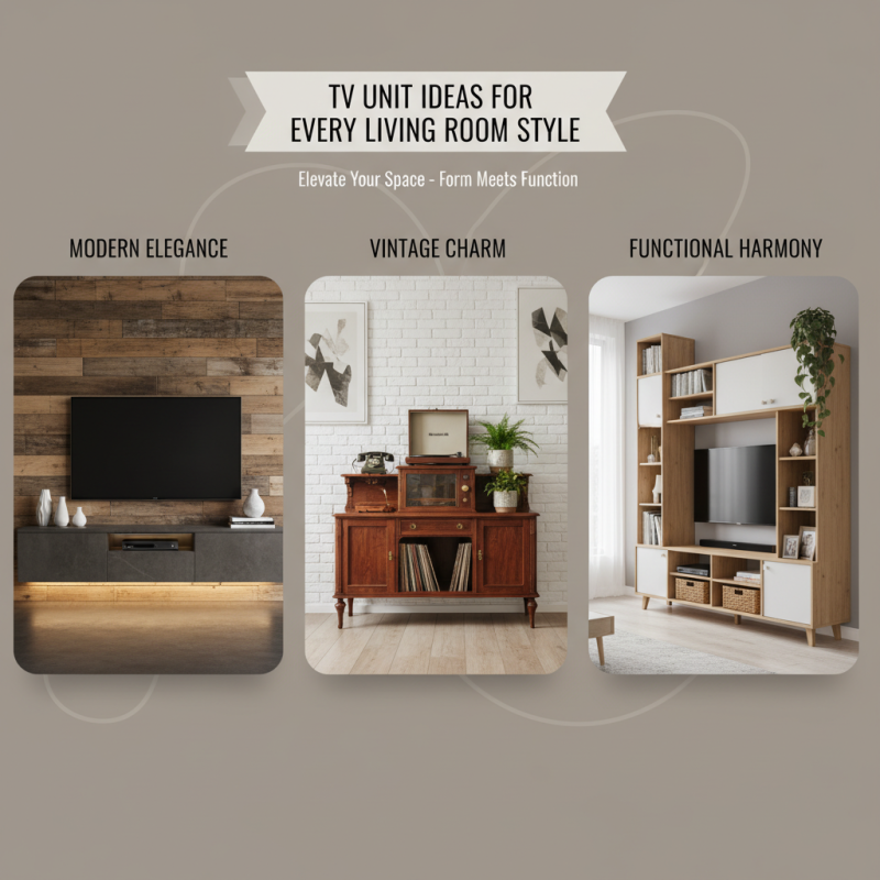 Beautiful TV Unit Ideas for Every Living Room Style?