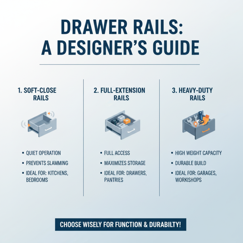 Why Choosing the Right Drawer Rails is Essential for Your Furniture Design?