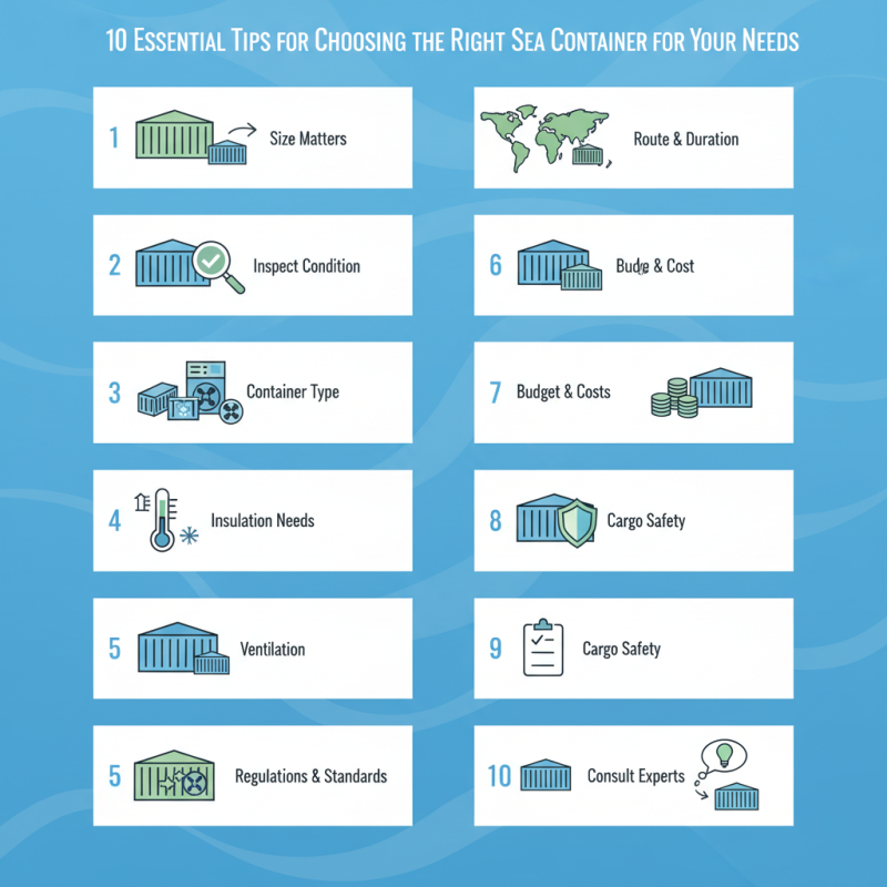 10 Essential Tips for Choosing the Right Sea Container for Your Needs