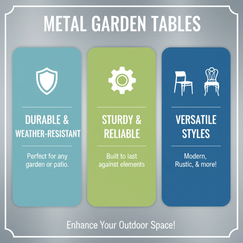 What is a Metal Garden Table and Why Choose One?