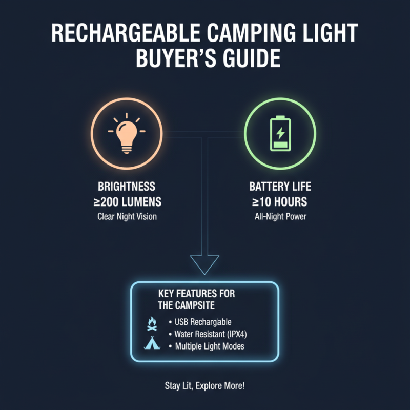 Ultimate Tips for Choosing the Best Rechargeable Camping Light?
