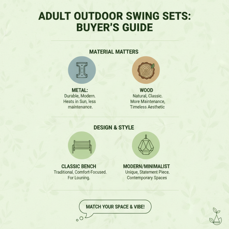 How to Choose the Best Outdoor Swing Sets for Adults?