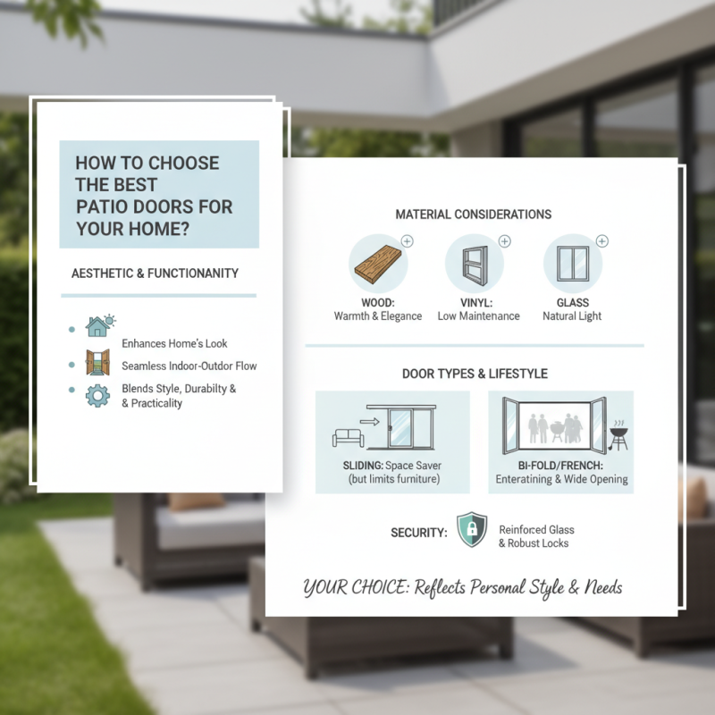 How to Choose the Best Patio Doors for Your Home?