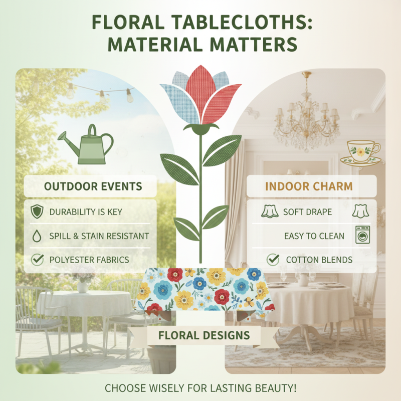 How to Choose the Perfect Floral Tablecloth for Your Event?