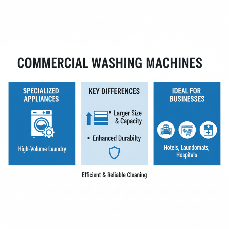 What is a commercial washing machine and how does it work?