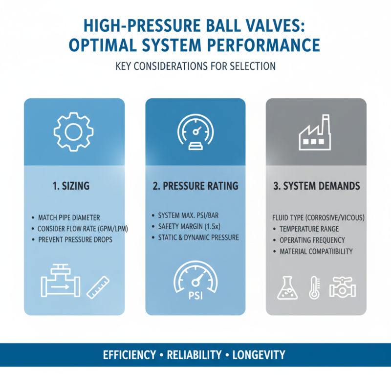 How to Choose the Right High Pressure Ball Valve for Your Needs?