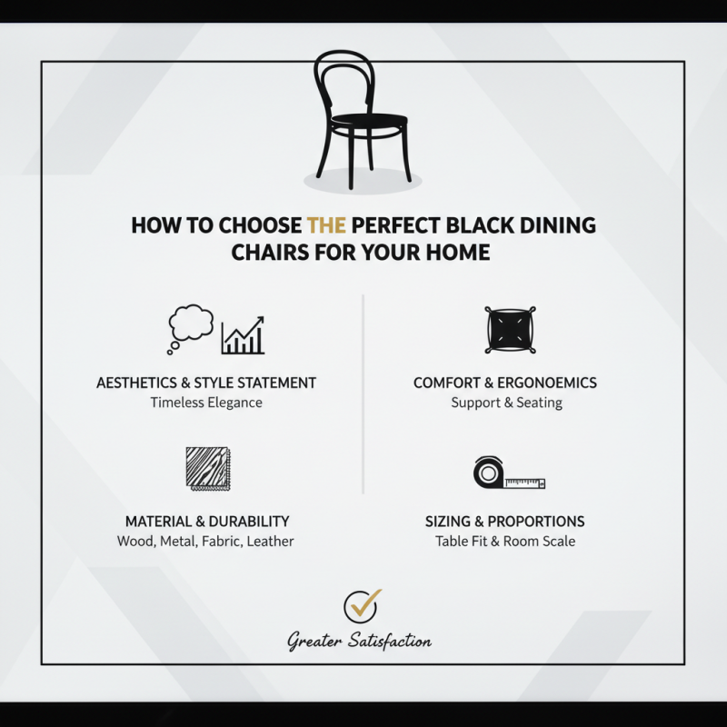 How to Choose the Perfect Black Dining Chairs for Your Home?