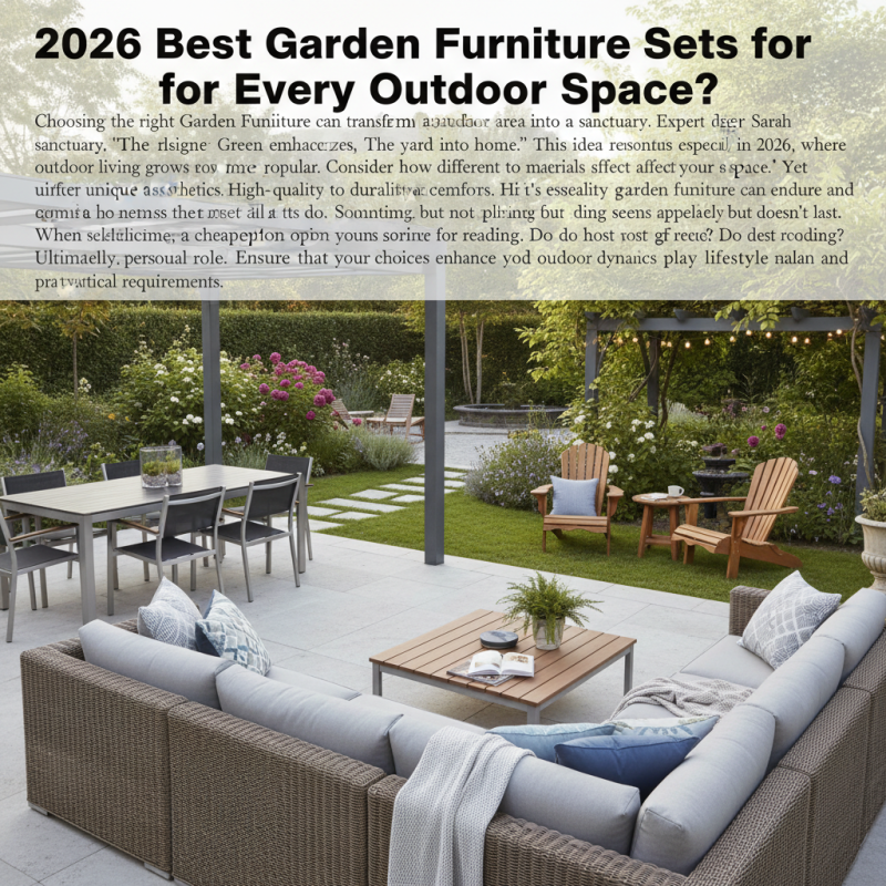 2026 Best Garden Furniture Sets for Every Outdoor Space?