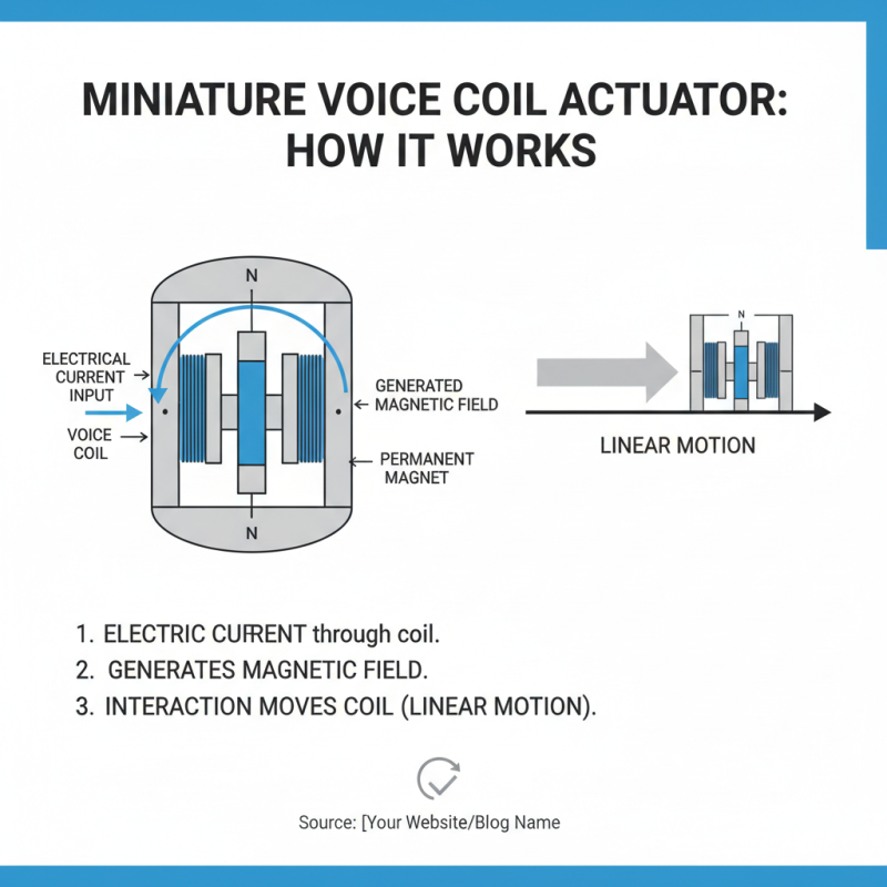 What is a miniature voice coil actuator and how does it work?