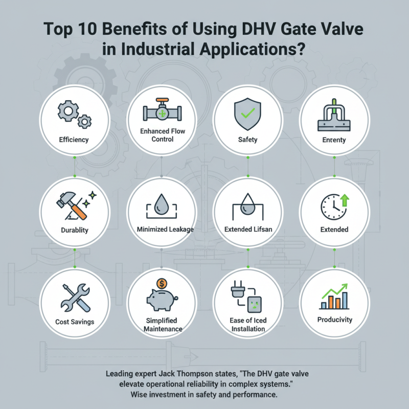 Top 10 Benefits of Using DHV Gate Valve in Industrial Applications?