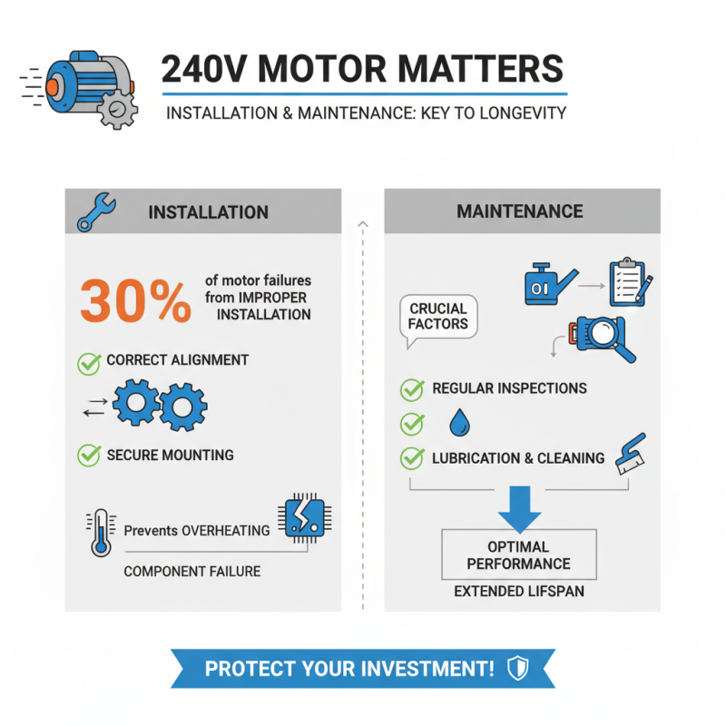 How to Choose the Right 240v Motor for Your Needs?