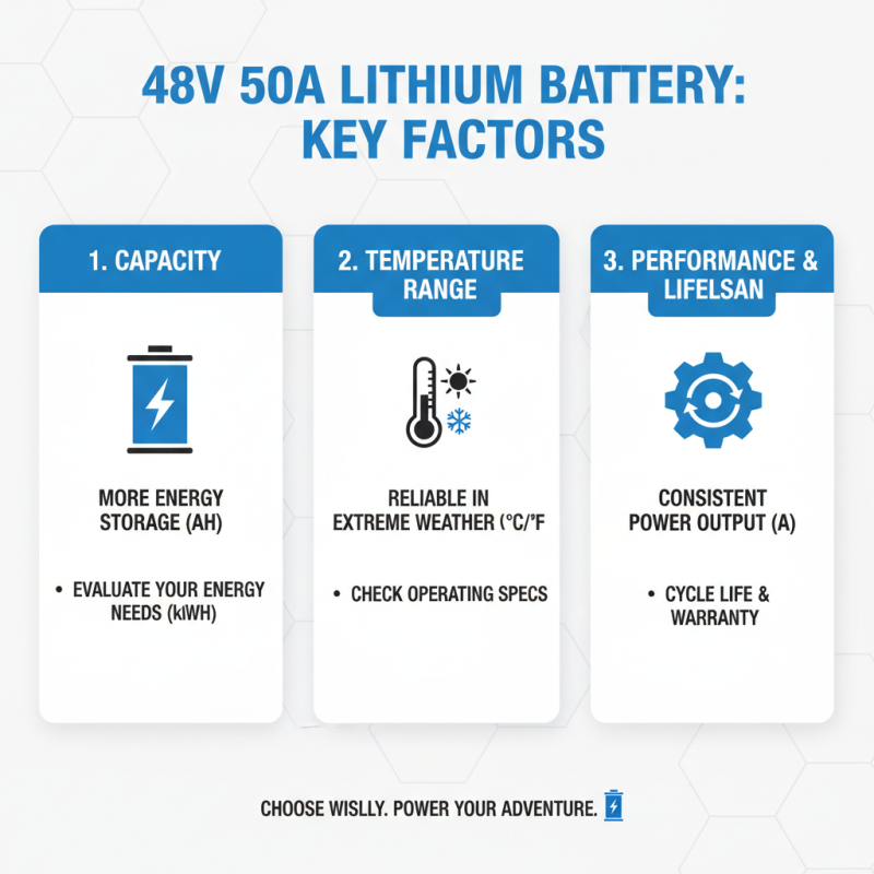 What is the Best 48v 50A Lithium Battery for Your Needs?