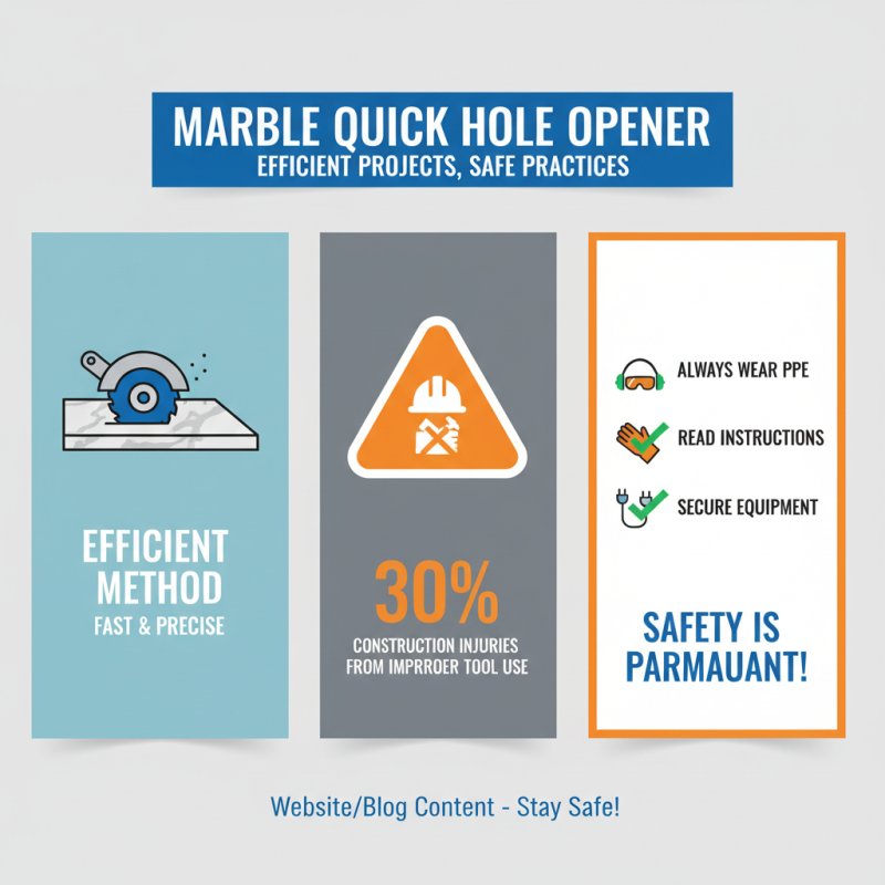 10 Essential Tips for Using a Marble Quick Hole Opener?