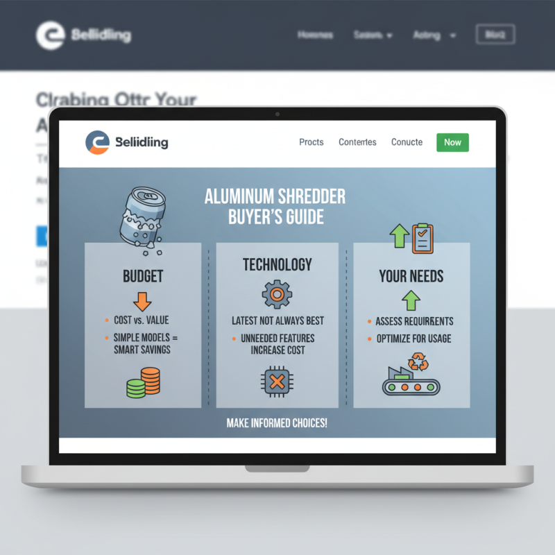 How to Choose the Best Aluminium Alloy Shredder for Your Needs?