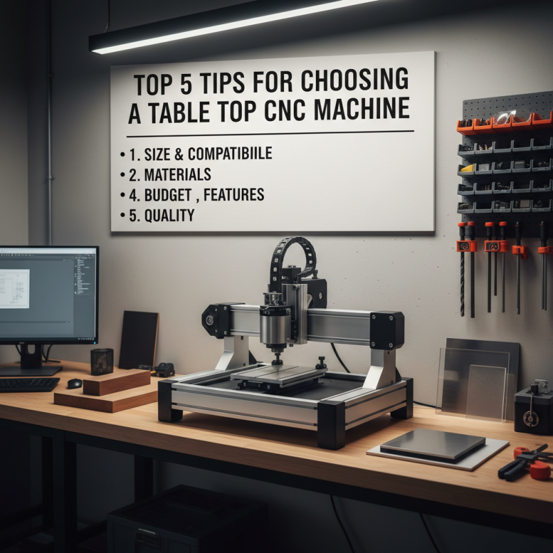 Top 5 Tips for Choosing a Table Top CNC Machine?