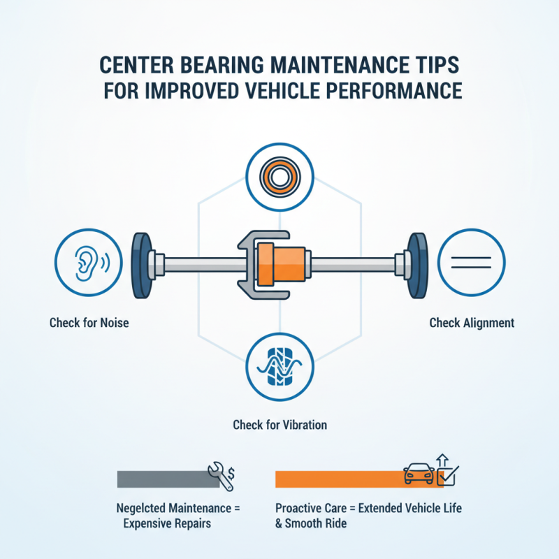 Center Bearing Maintenance Tips for Improved Vehicle Performance?