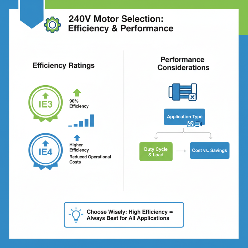 How to Choose the Right 240v Motor for Your Needs?