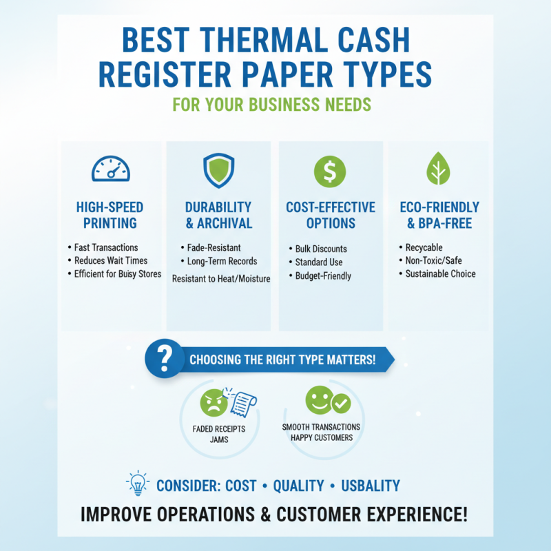 Best Thermal Cash Register Paper Types for Your Business Needs?