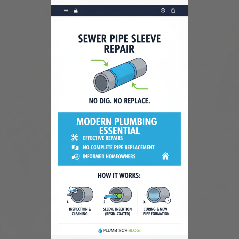 2026 How to Effectively Perform Sewer Pipe Sleeve Repair Techniques?