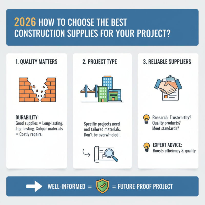 2026 How to Choose the Best Construction Supplies for Your Project?