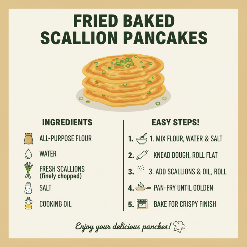 What is the Best Recipe for Fried Baked Scallion Pancake?