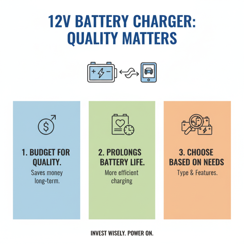 How to Choose the Best 12v Battery Charger for Your Needs?