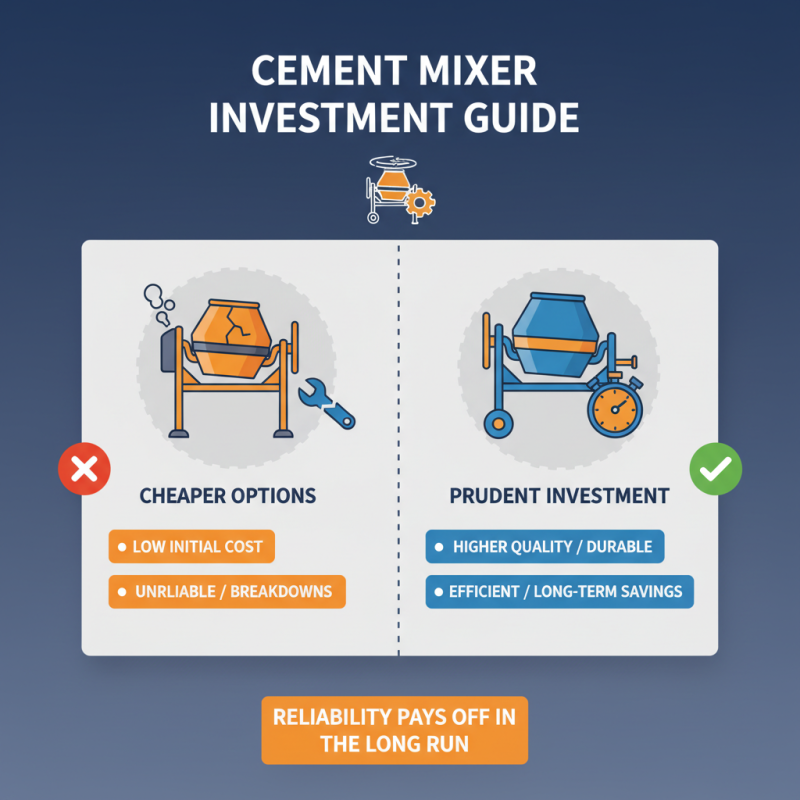 Why Choose the Right Construction Cement Mixer for Your Project?