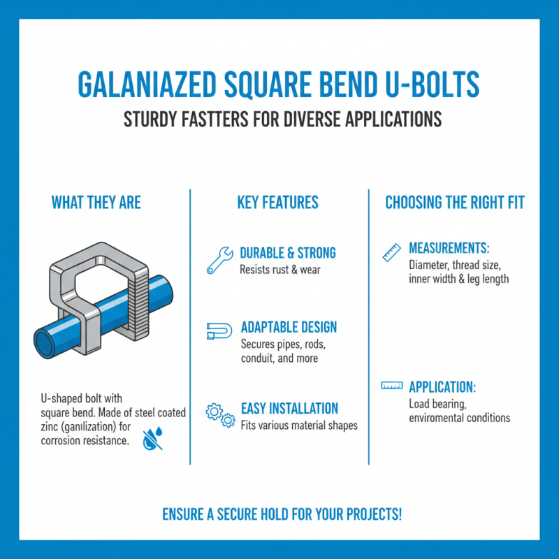 How to Choose Galvanized Square Bend U Bolts for Your Projects?