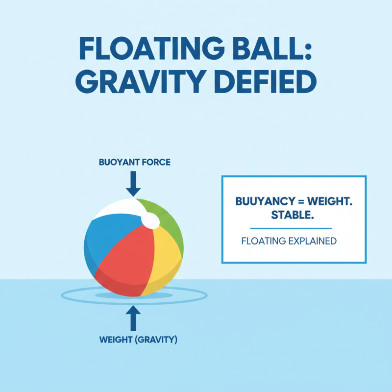 Why Does a Floating Ball Defy Gravity in Water?