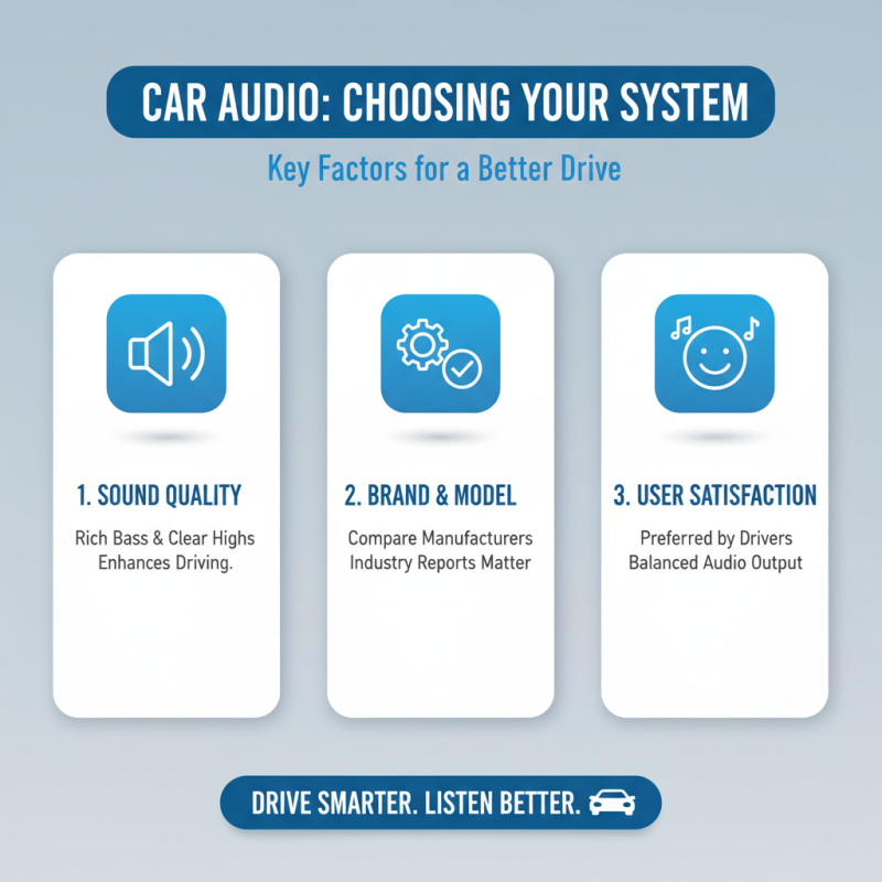 How to Choose the Best Car Audio System for Your Needs?