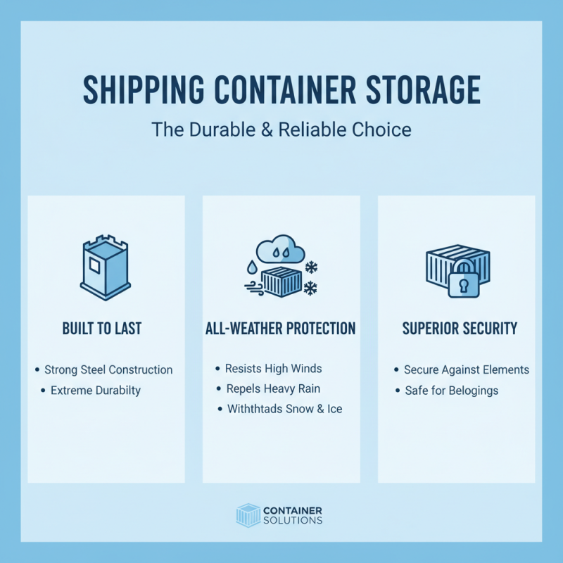 Why Choose Shipping Container Storage Units for Your Needs?