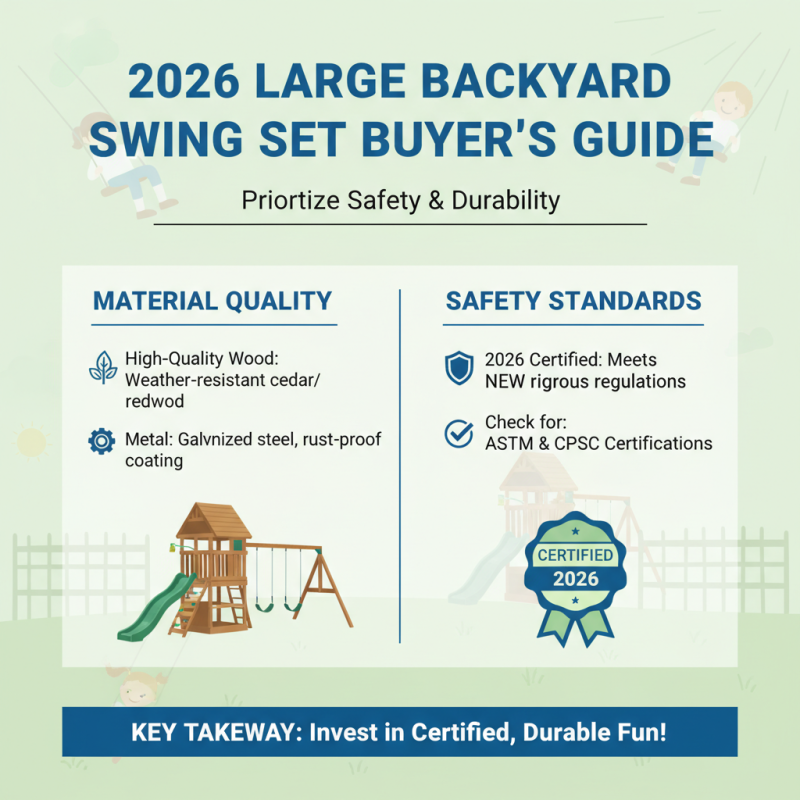 How to Choose the Best Large Swing Set for Your Backyard in 2026?