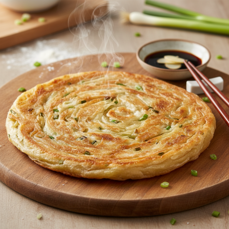 What is the Best Recipe for Fried Baked Scallion Pancake?