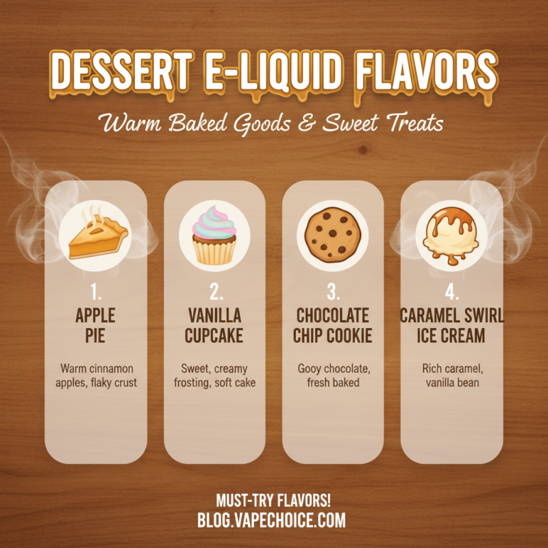 Top 10 Dessert E-Liquid Flavors You Must Try?